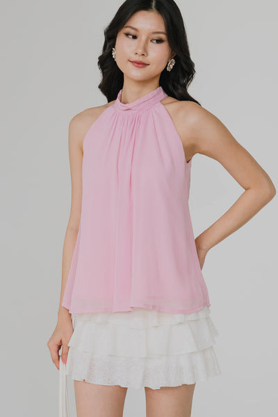 Lenora Halter Top (Pink)