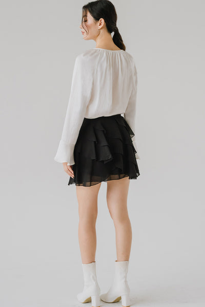 The Poet’s Tie Blouse (White)