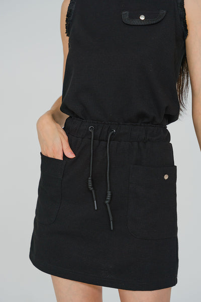 Monologue Tie Skort (Black)