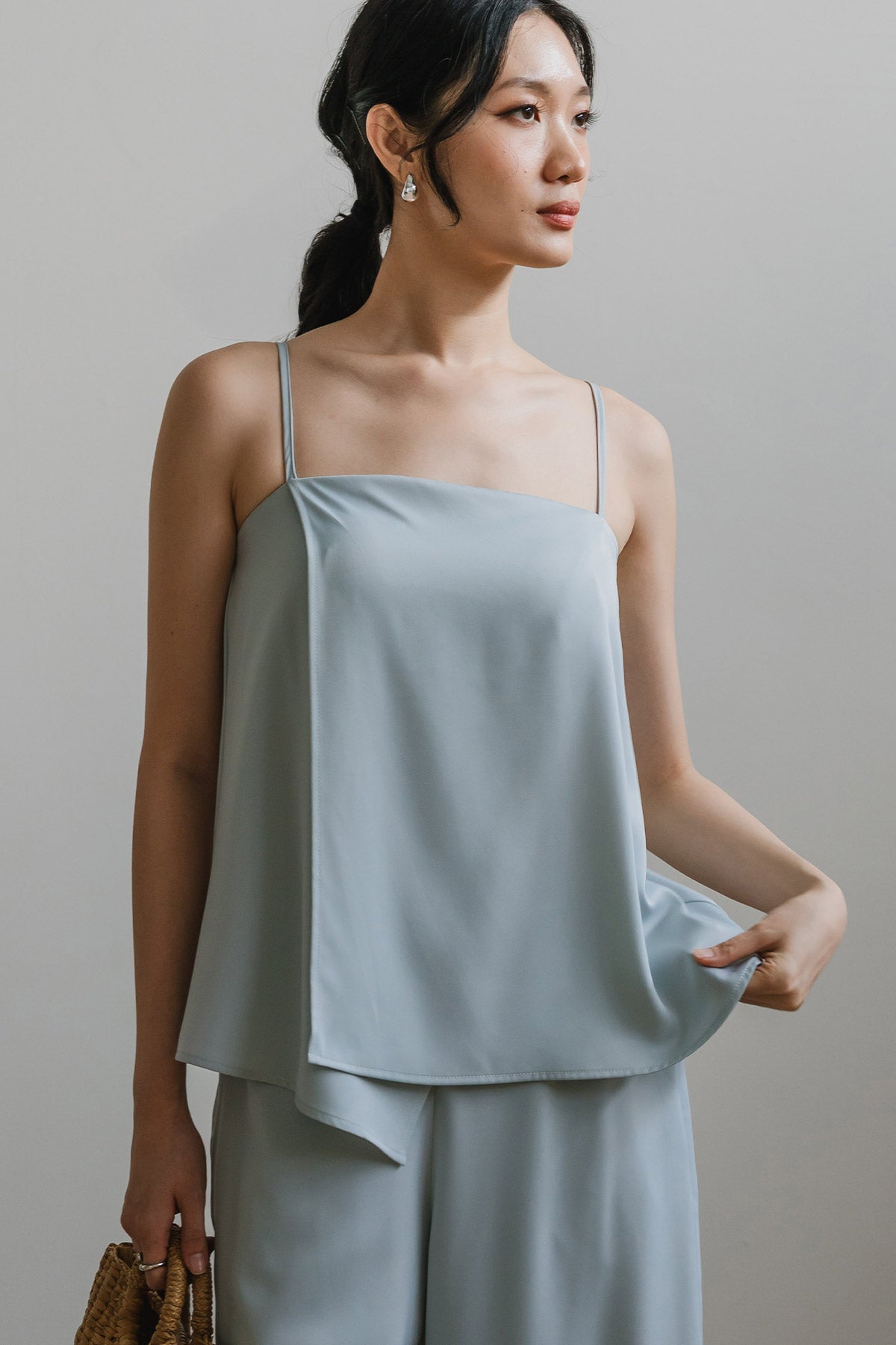 Luna Flow Padded Top (Pale Blue)