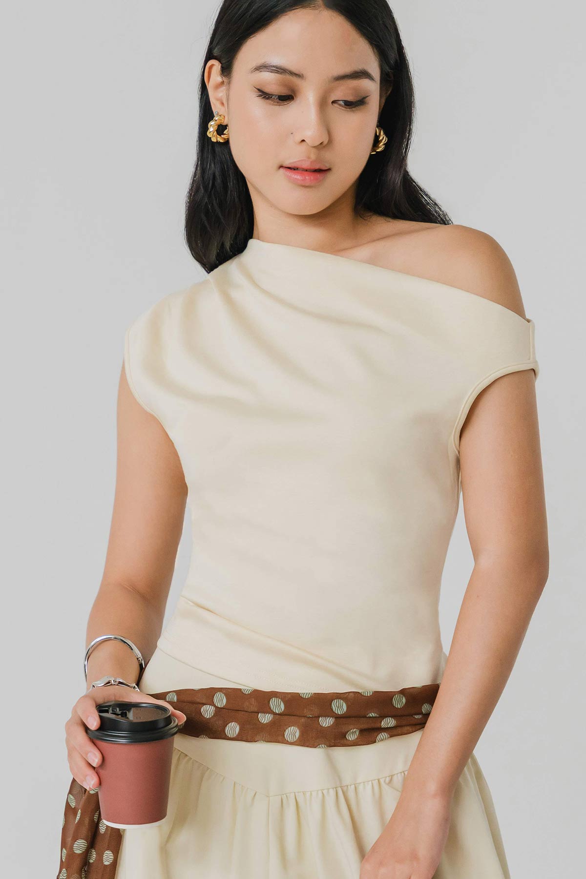 Aless One Shoulder Top (Yellow)