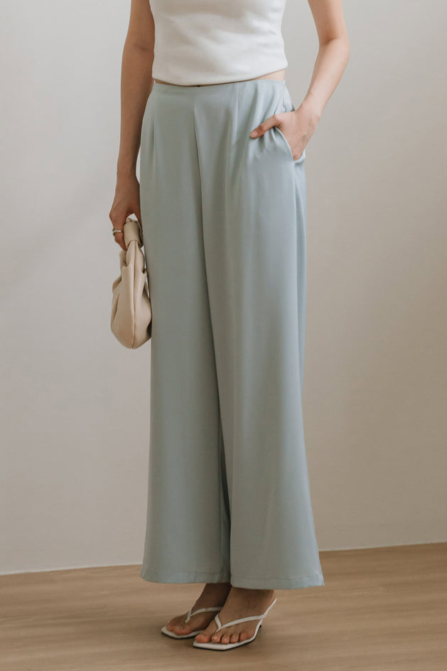 Luna Flow Pocket Pants (Pale Blue)