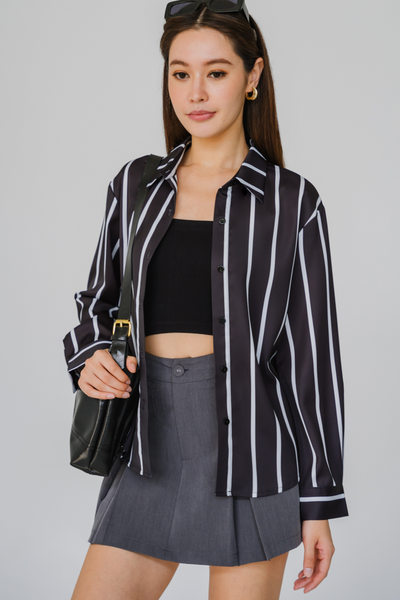 Amore Stripe Shirt (Black)