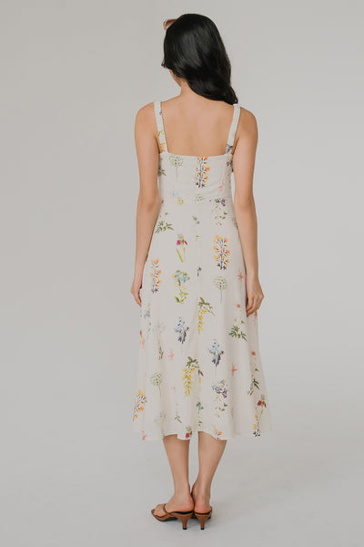 The Garden Hour Padded Dress (Vibrant)