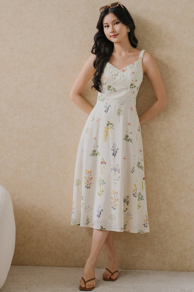 The Garden Hour Padded Dress (Vibrant)