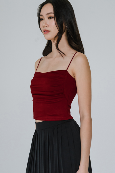 Talia Padded Cami Top (Red)