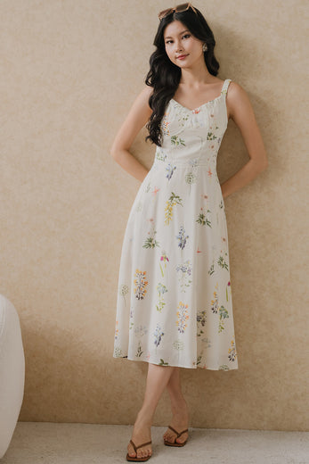 The Garden Hour Padded Dress (Vibrant)
