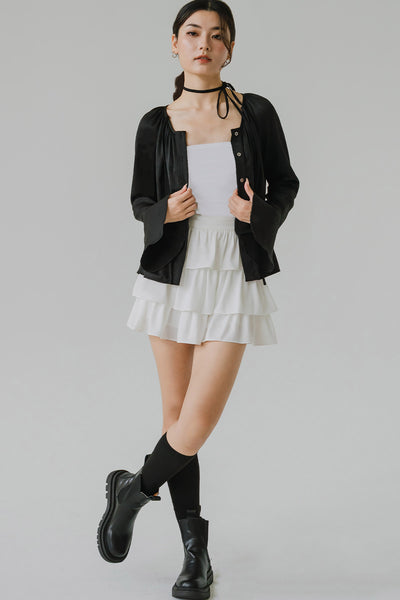 The Poet’s Tie Blouse (Black)