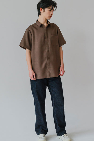 Rowan Collar Shirt (Brown)
