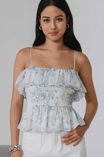 Marissa Ruffle Top (Floral Print)