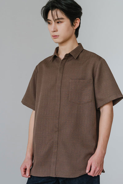 Rowan Collar Shirt (Brown)