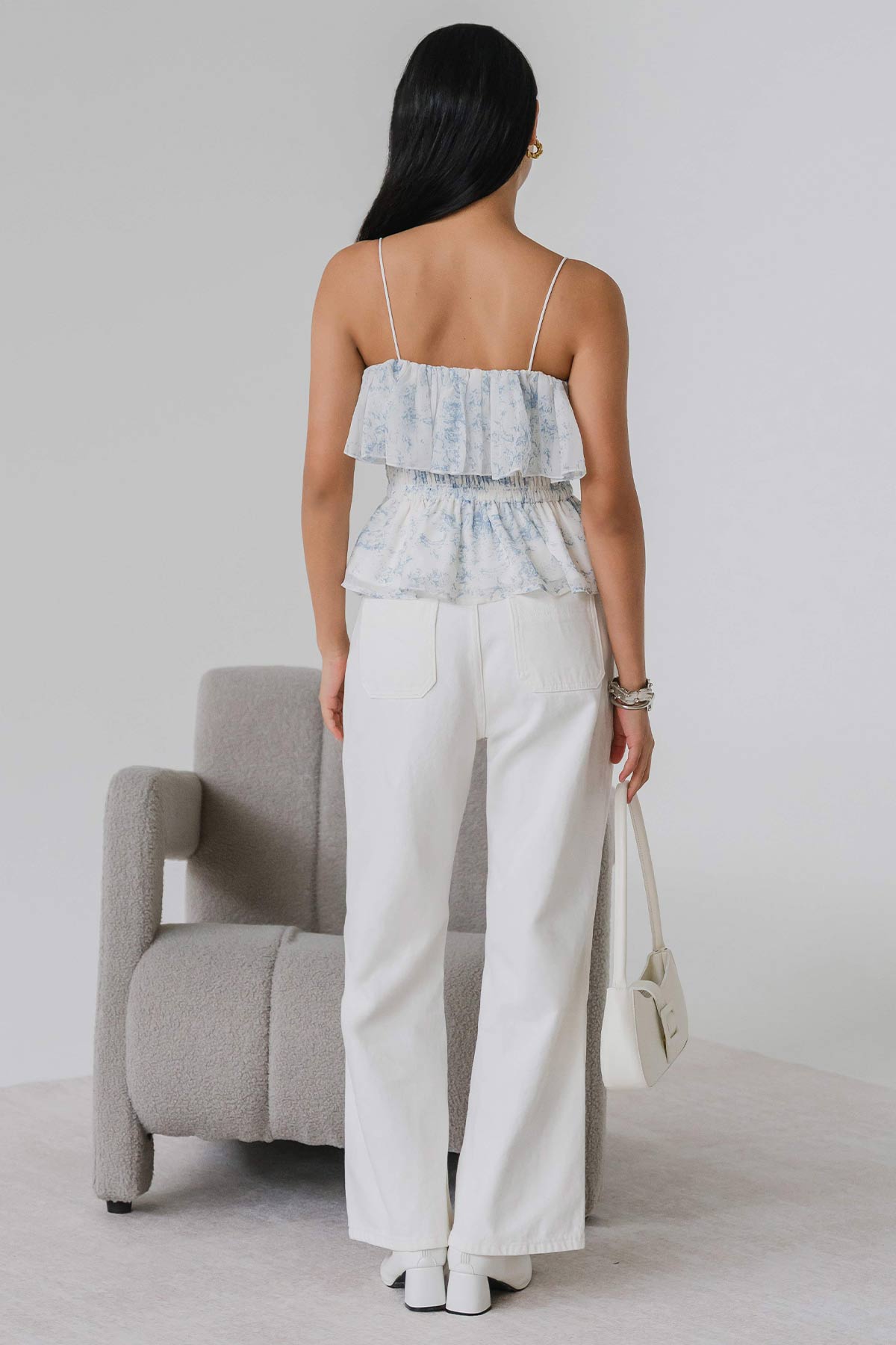 Marissa Ruffle Top (Floral Print)