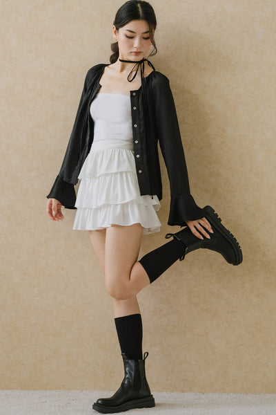 The Poet’s Tie Blouse (Black)