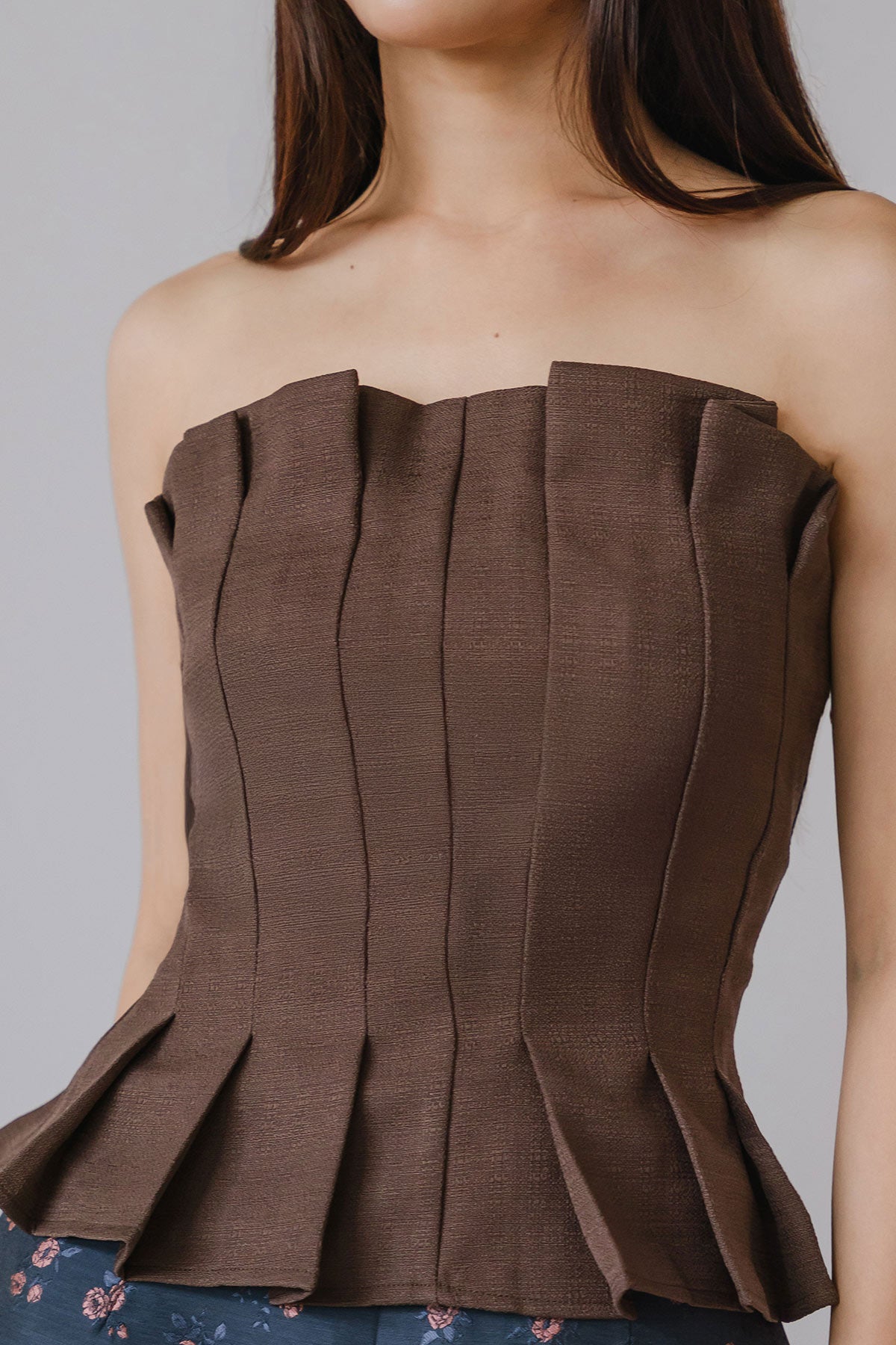Rowan Bandeau Top (Brown)