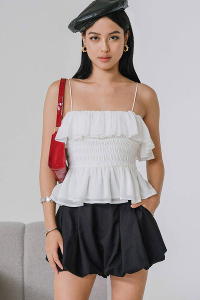 Marissa Ruffle Top (White)