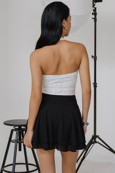 Back In Stock* Yvette Tier Pocket Skort (Black)
