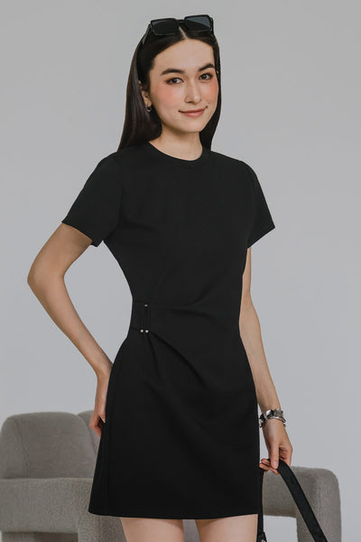 Inessa Cotton Dress (Black)