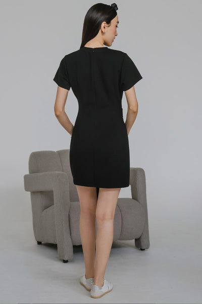 Inessa Cotton Dress (Black)