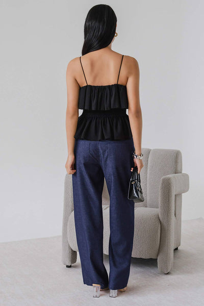 Marissa Ruffle Top (Black)