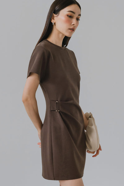 Inessa Cotton Dress (Brown)