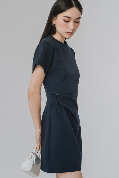 Inessa Cotton Dress (Navy)