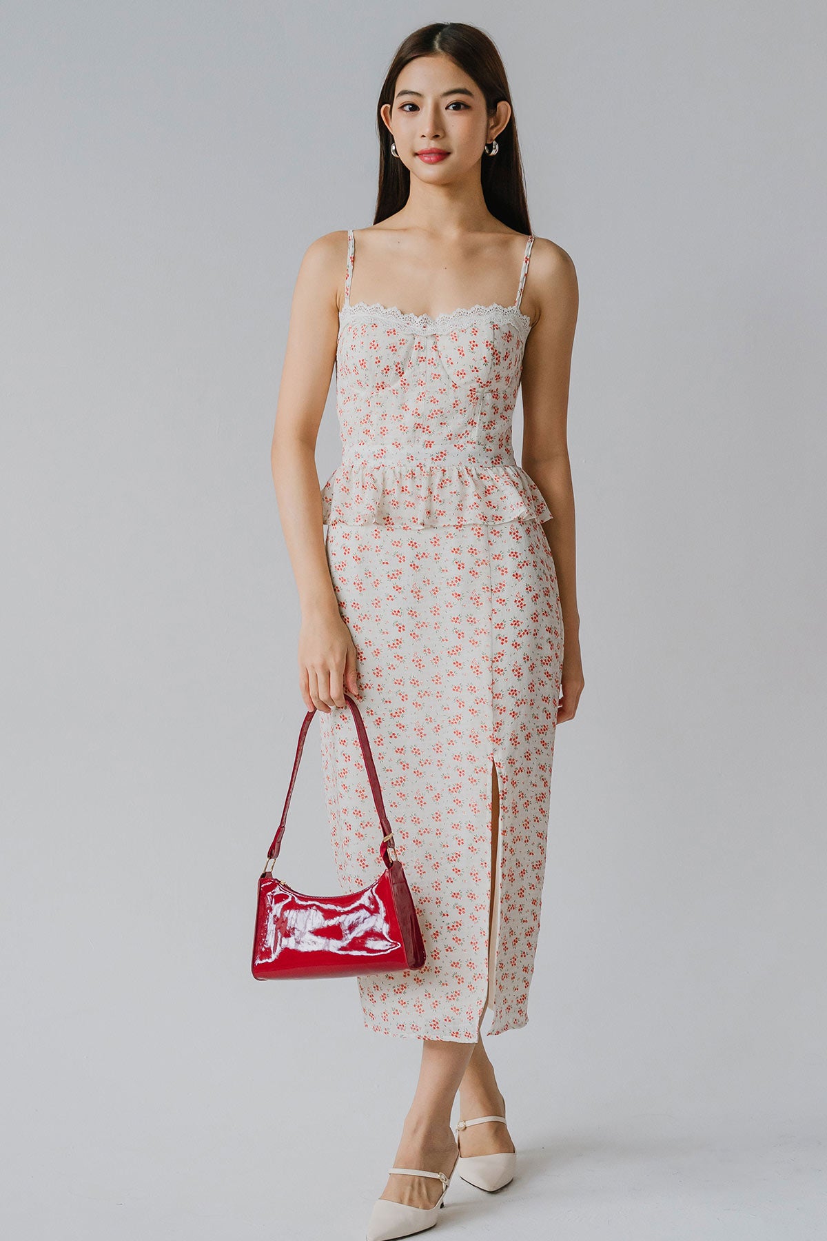 Mimosa Padded Dress (Creme)