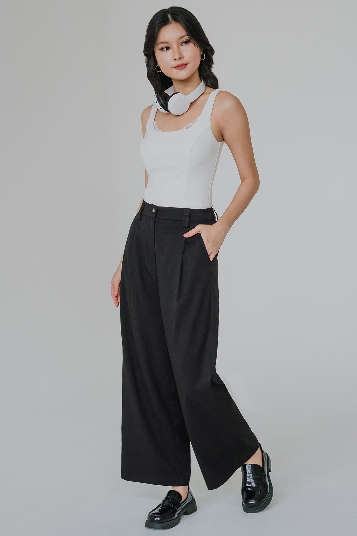 Kezia Padded Tank Top (White)