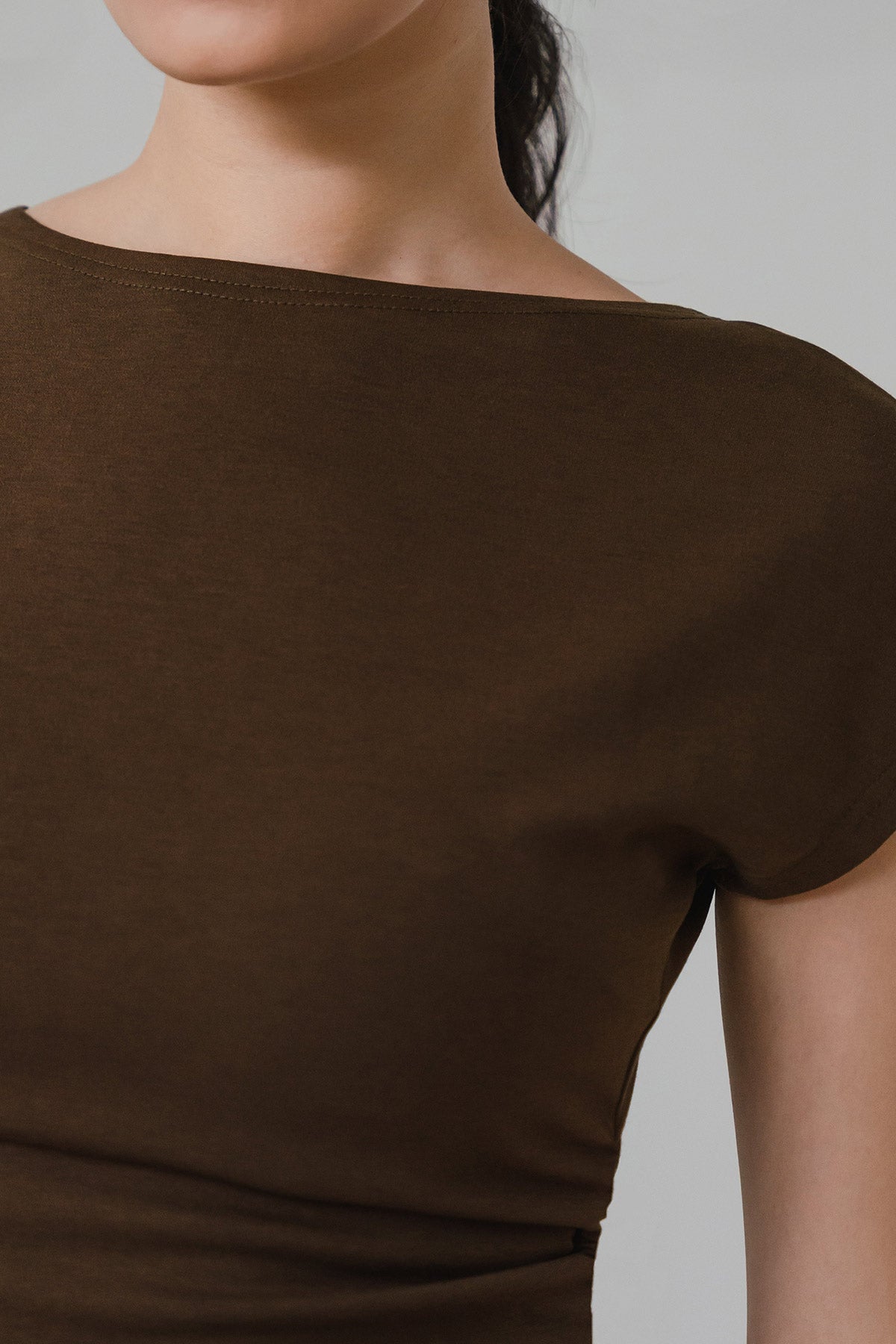 Off Duty Padded Top (Brown)