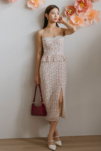 Mimosa Padded Dress (Creme)