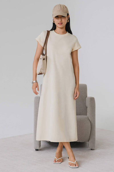 For Keeps Midi Dress (Yellow)