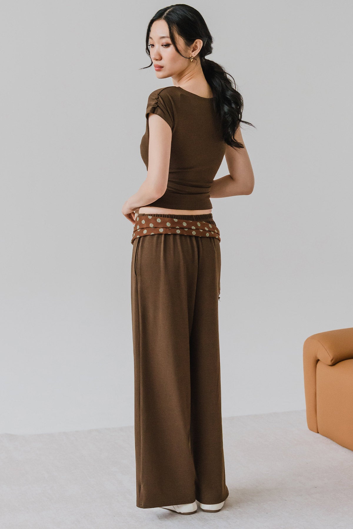 Off Duty Padded Top (Brown)