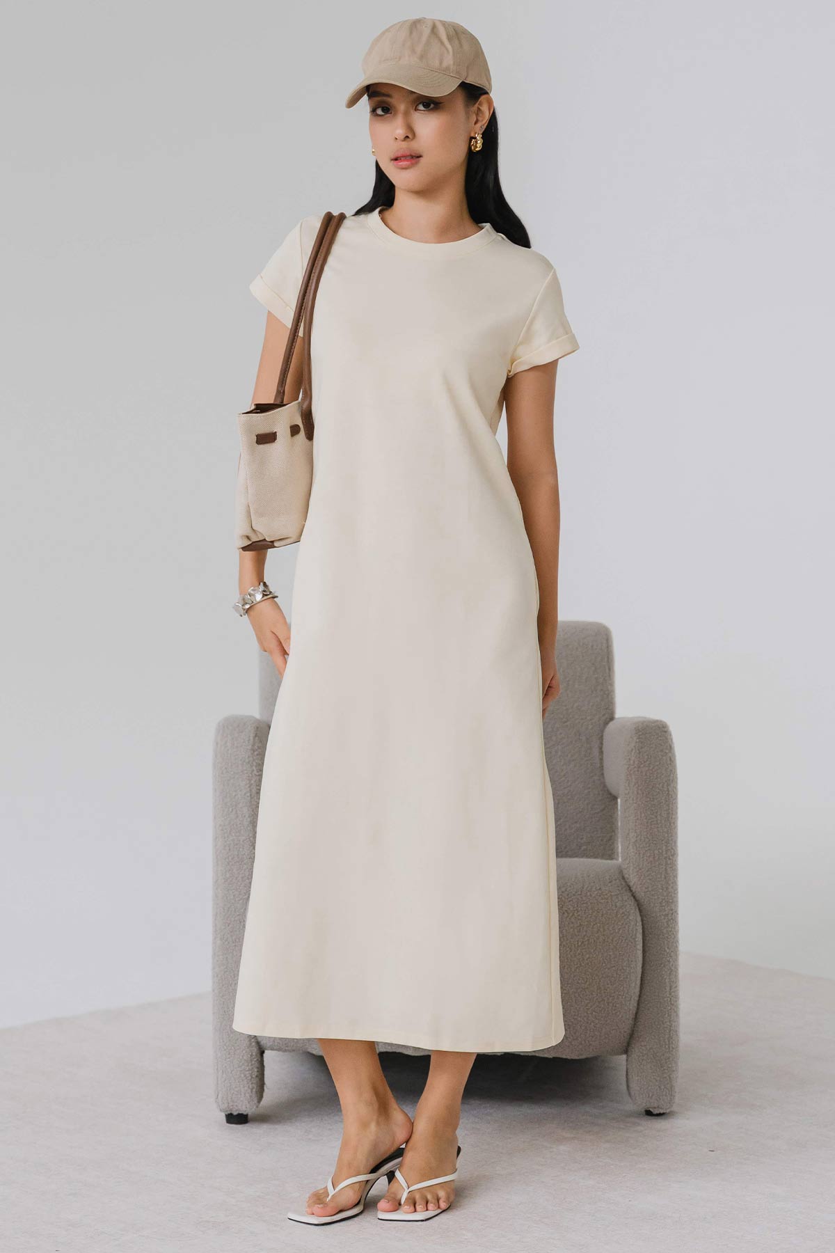 For Keeps Midi Dress (Yellow)