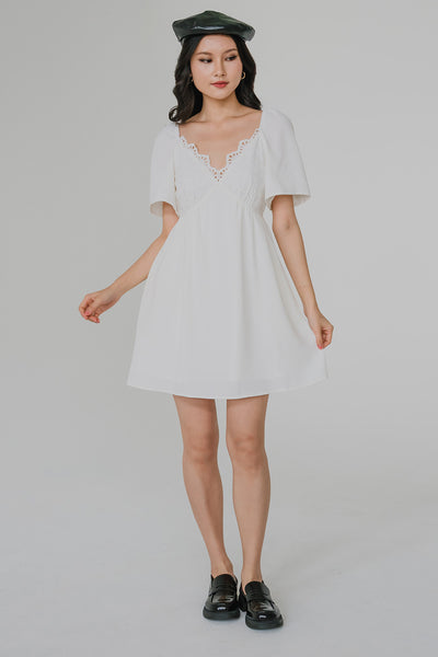 City Of Romance Eyelet Dress (White)