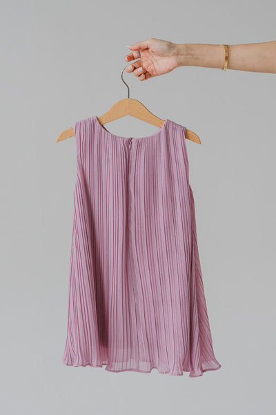 Mini Althea Pleat Dress (Pink)