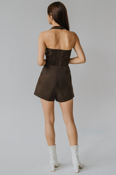 Mimi’s Padded Romper (Mocha)