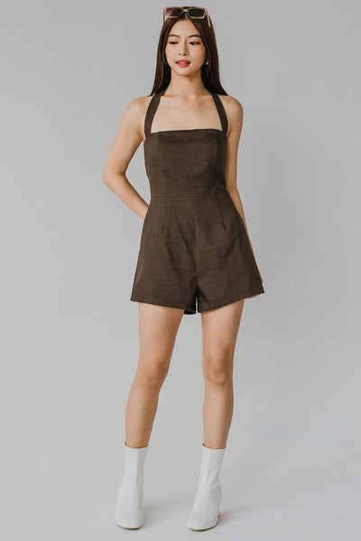 Mimi’s Padded Romper (Mocha)