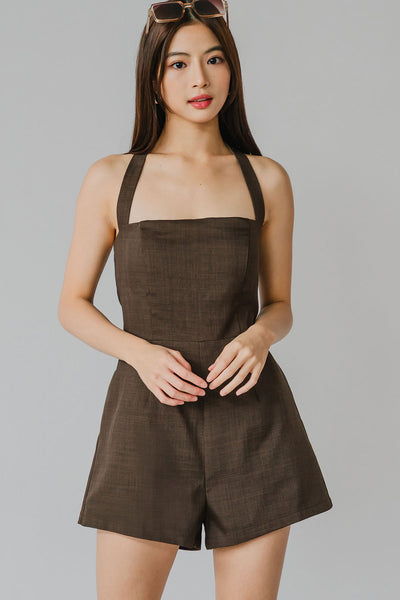 Mimi’s Padded Romper (Mocha)