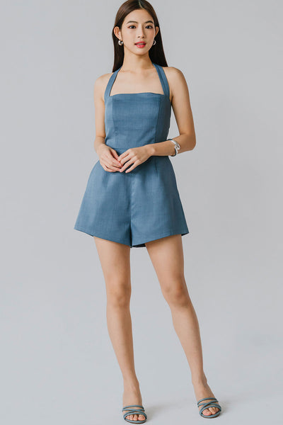 Mimi’s Padded Romper (Blue)