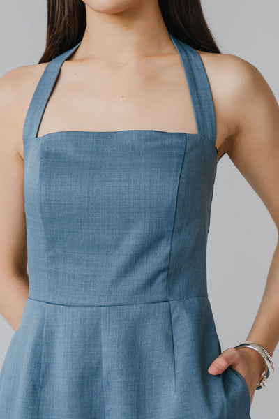 Mimi’s Padded Romper (Blue)