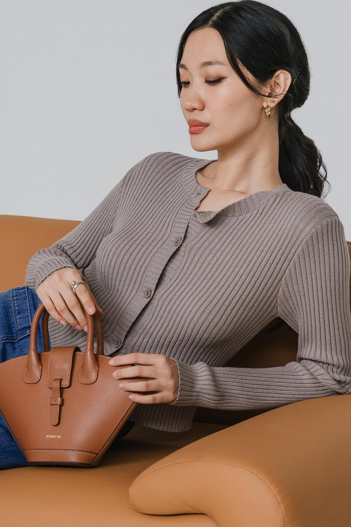 Aspen Knit Cardigan (Gray)