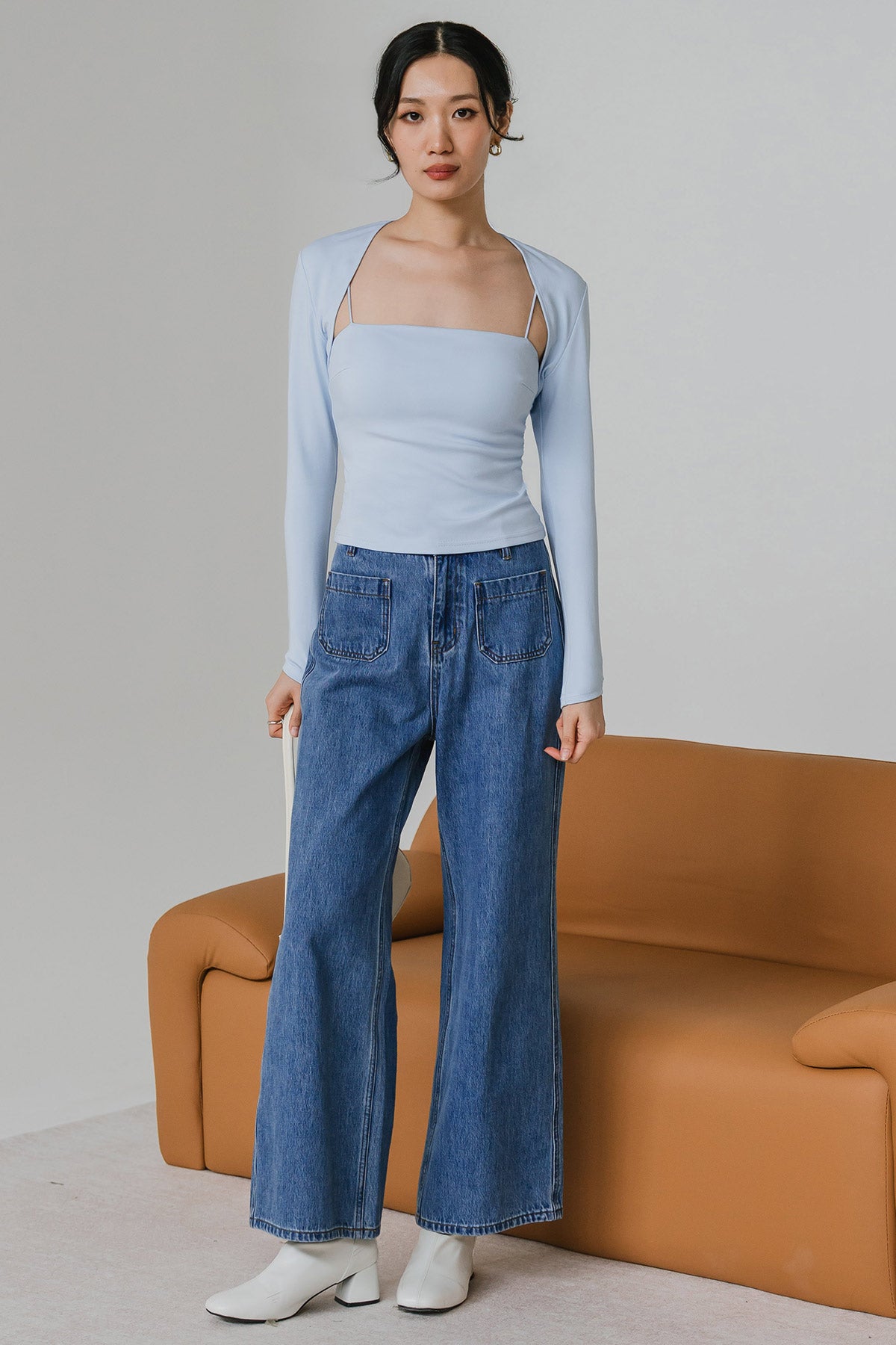 Momentum Padded Shrug Set (Blue)