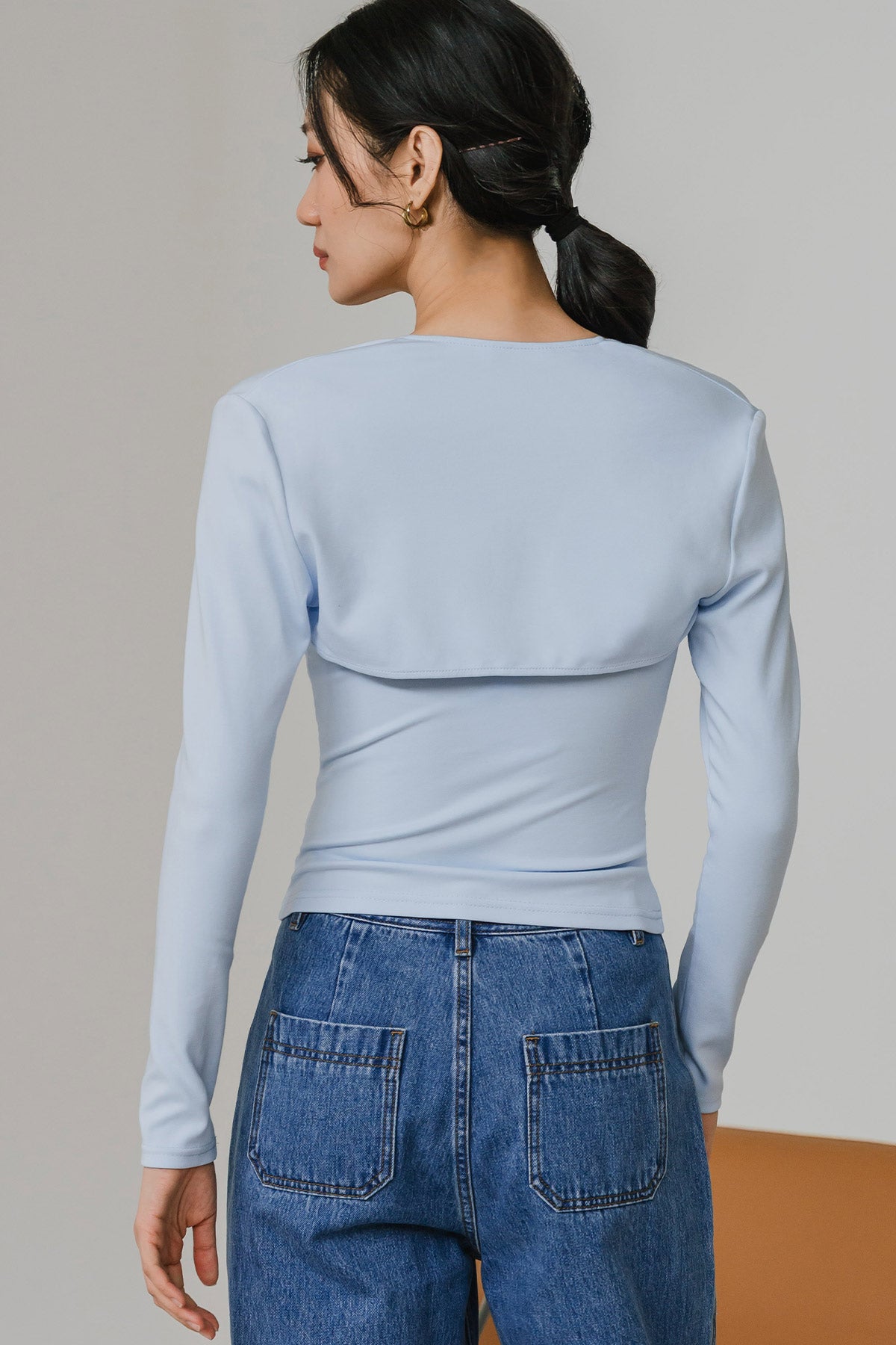 Momentum Padded Shrug Set (Blue)