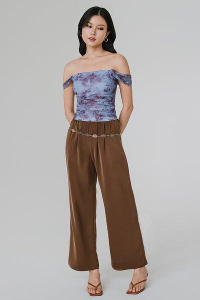 Florence Padded Mesh Top (Sky Berry)