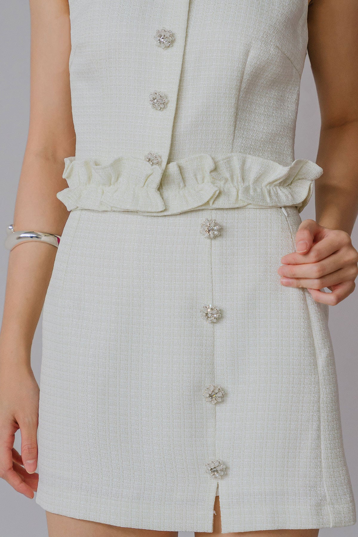Restock* Spring Glow Skort (Ivory)