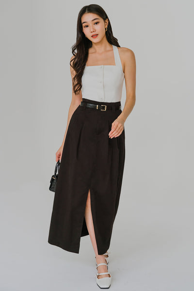 Belted Terrain Skirt (Black)