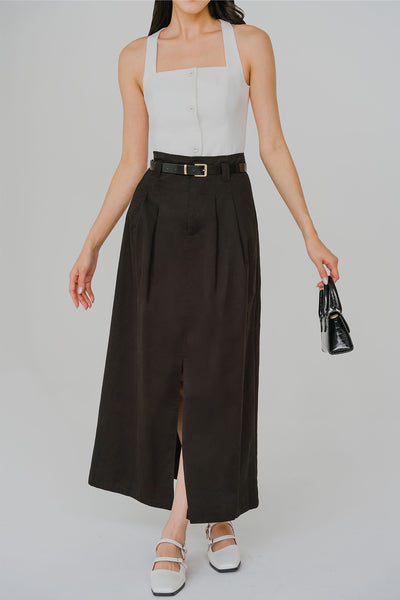 Belted Terrain Skirt (Black)