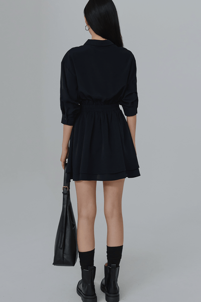 Captivate Shirt Dress (Midnight Blue)