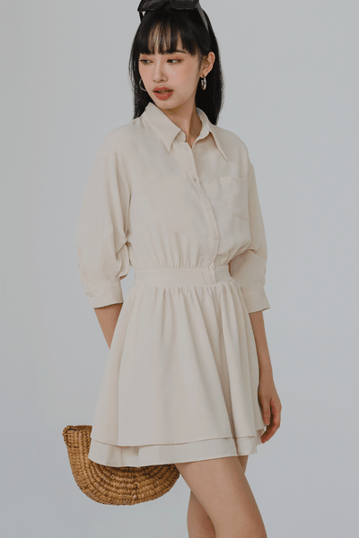 Captivate Shirt Dress (Buttermilk)