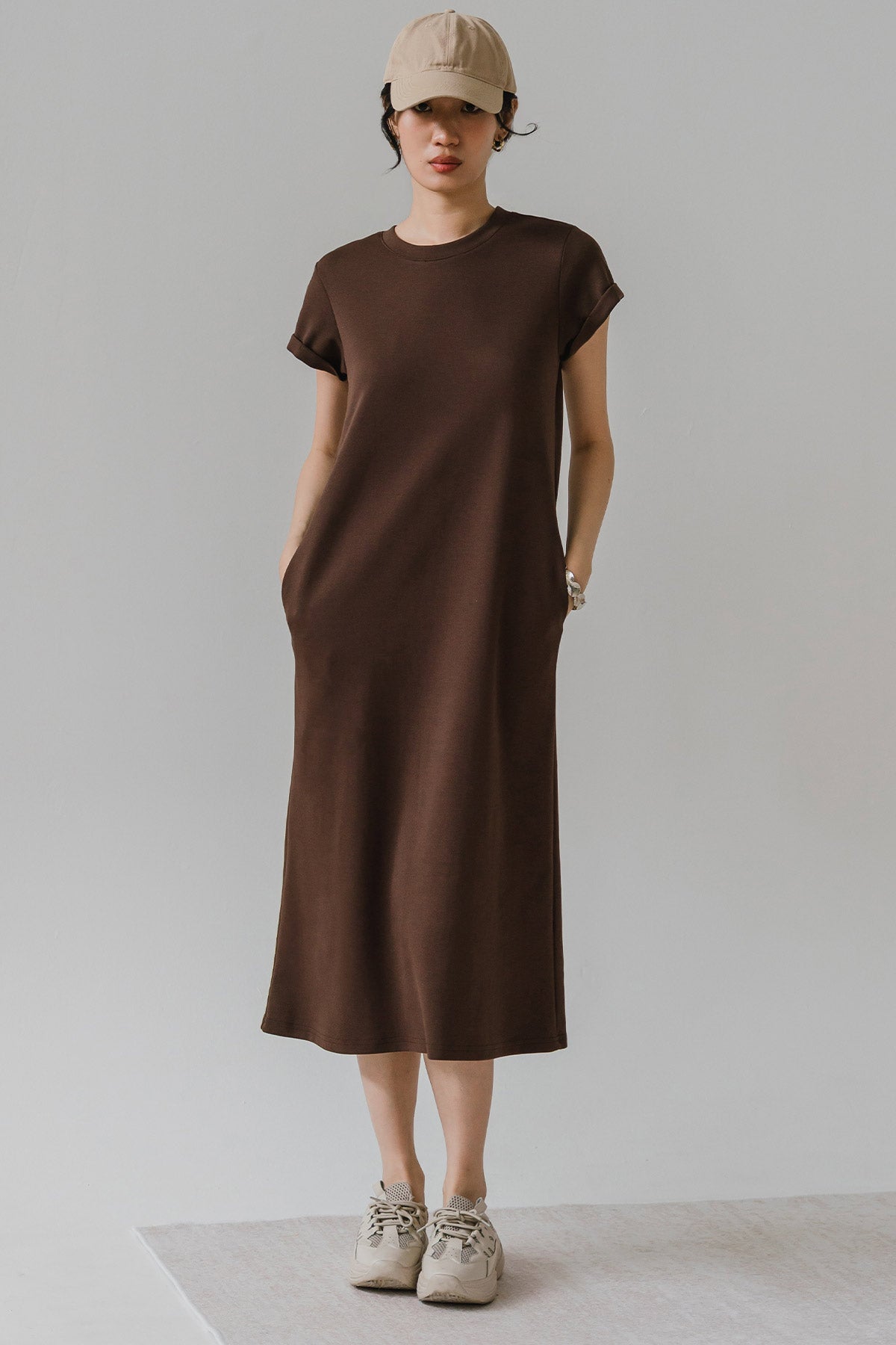 PO* For Keeps Midi Dress (Espresso)