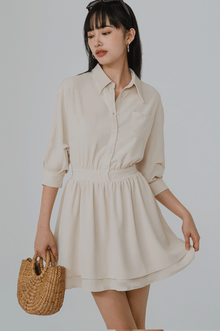 Captivate Shirt Dress (Buttermilk)